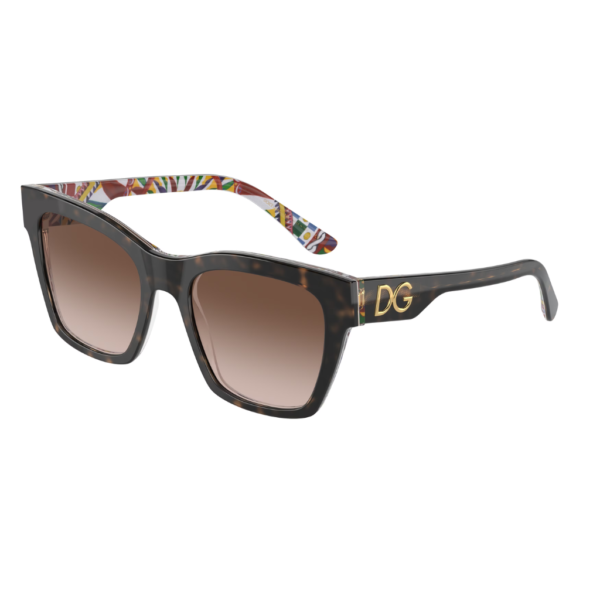 DOLCE&GABBANA 0DG4384 321773 - Havana su stampa carretto